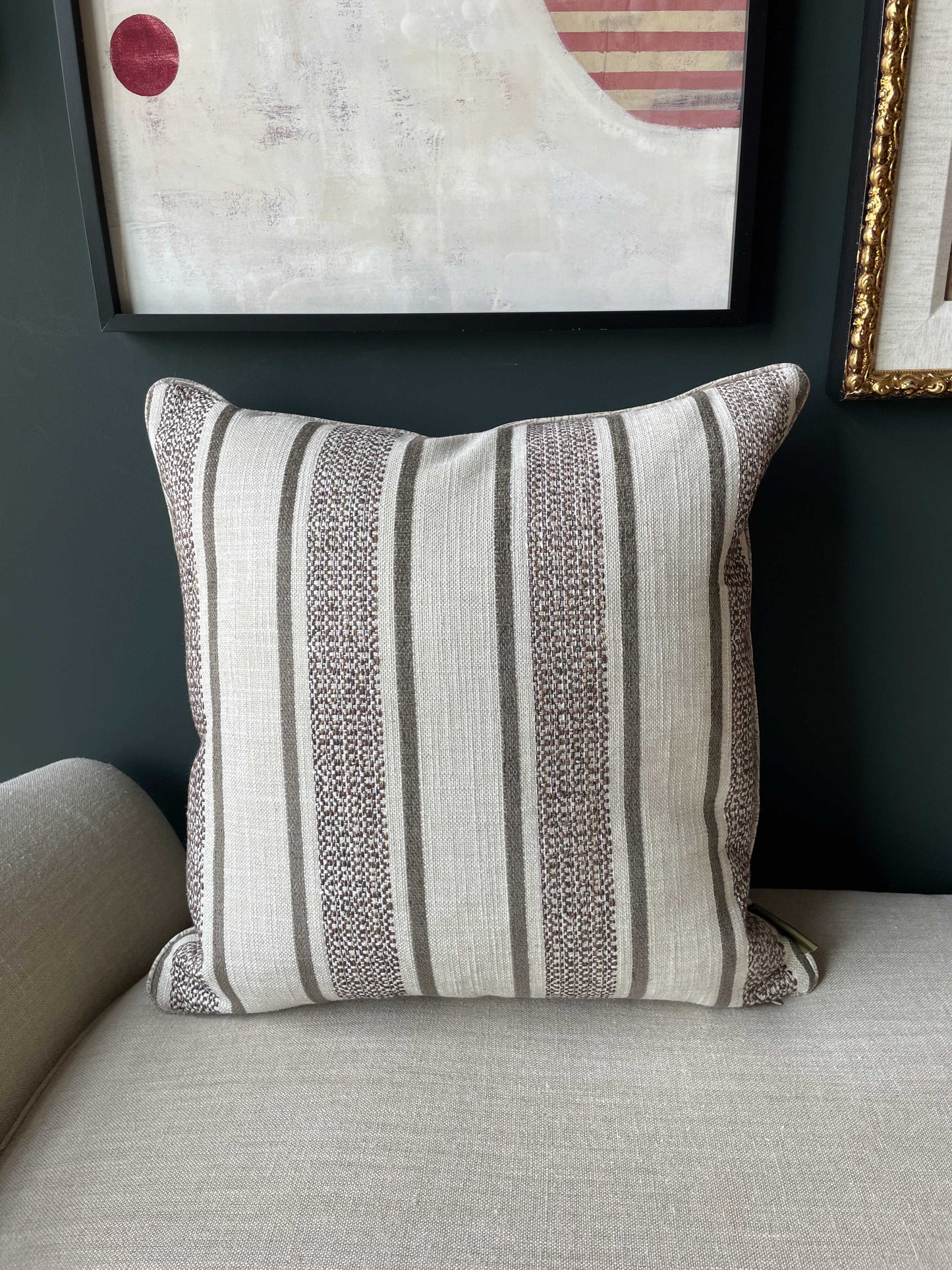 Coco & Linen Marled Stripe Cushion