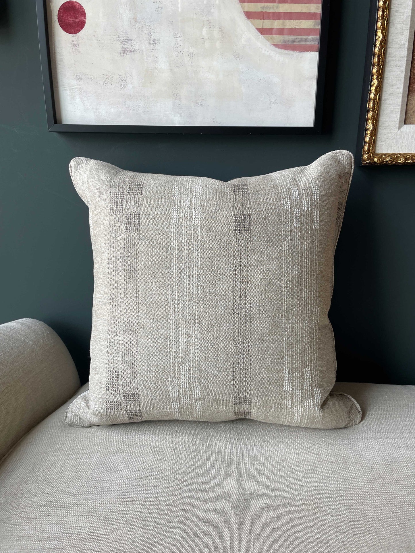 Coco & Linen Marled Stripe Cushion