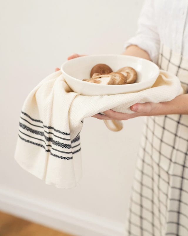 Utility Cloth - Cream & French Navy