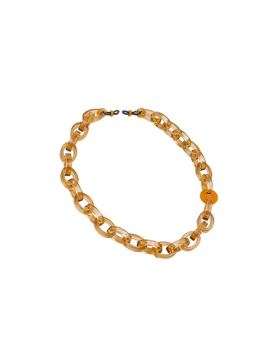 Vita Chunky Acetate Glasses Chain - Amber