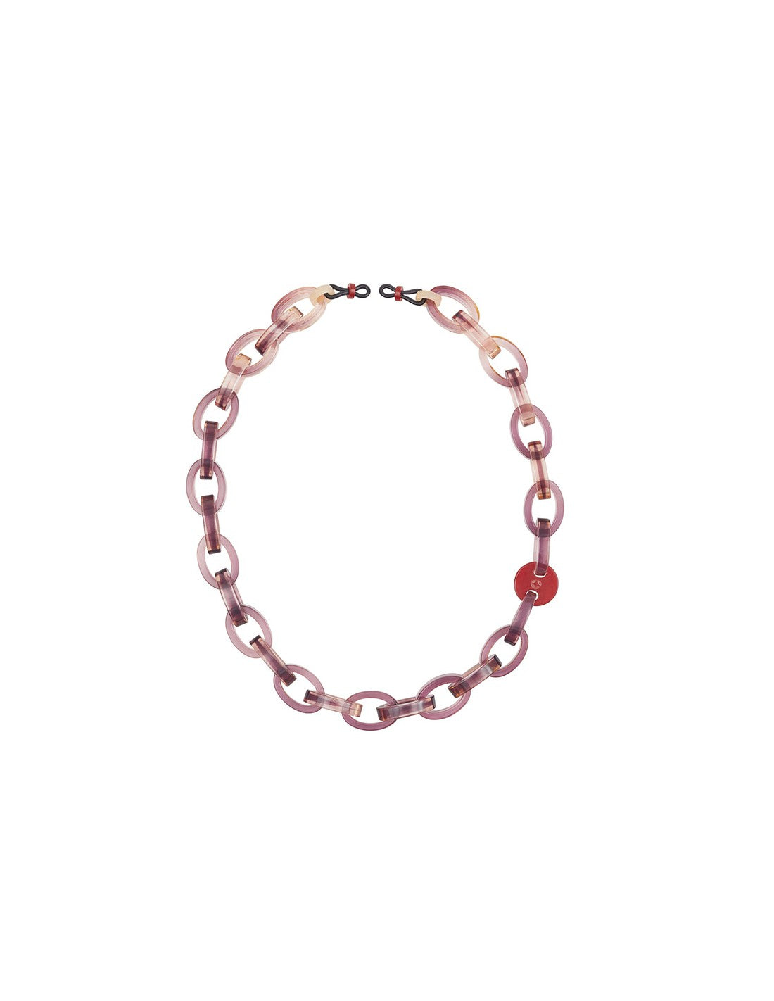 Vita Chunky Acetate Glasses Chain - Rose