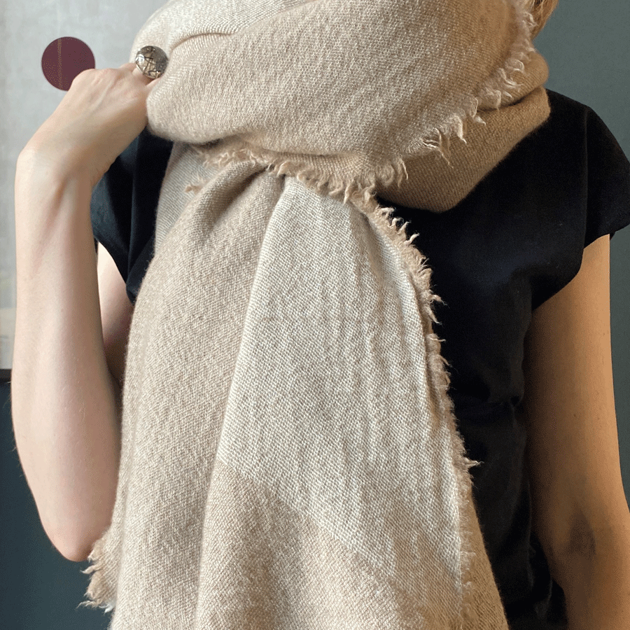 Divide & Conquer Throw- 100% Laundered Cashmere