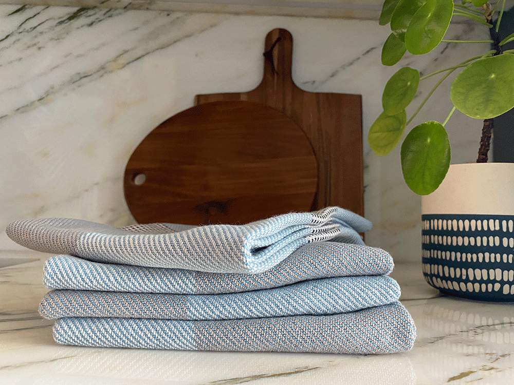 French Lavender & Ice Studio Tea Towels – Set of 2