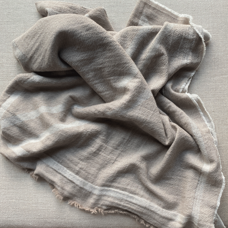 Geometric Throw - 100% Laundered Cashmere