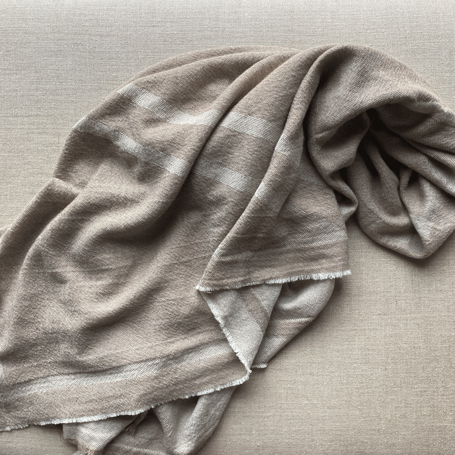 Geometric Throw - 100% Laundered Cashmere