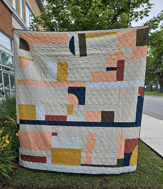 Quilted Throw - Multi / Sky Star - Queen
