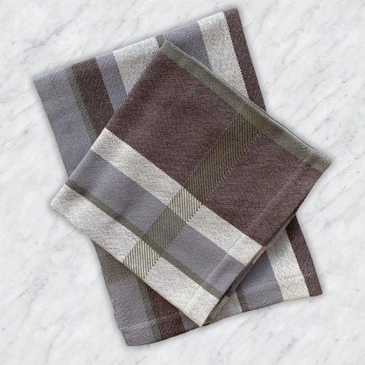 Olive Multi-Stripe Studio Tea Towels – Set of 2