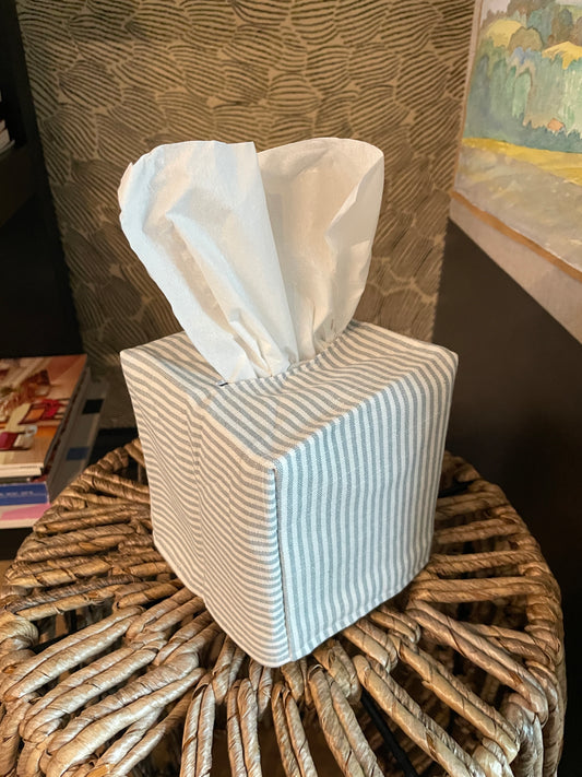 Vertical Stripe Tissue Box Cover