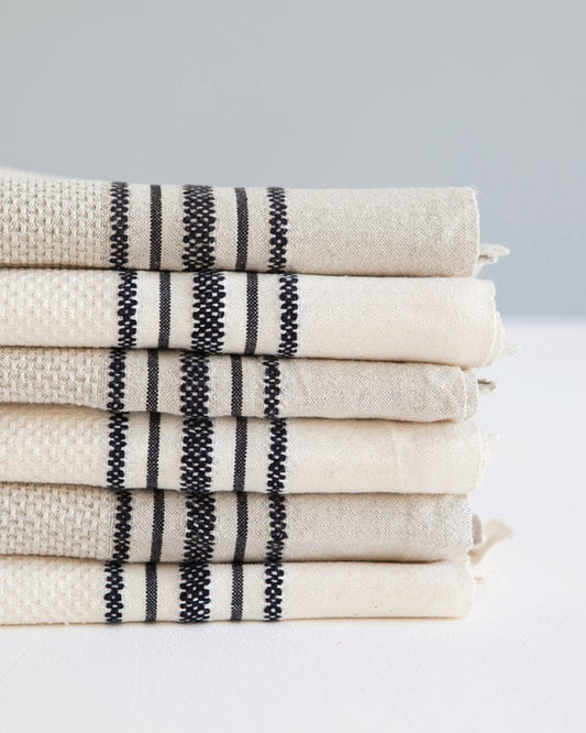 Utility Cloth - Cream & French Navy