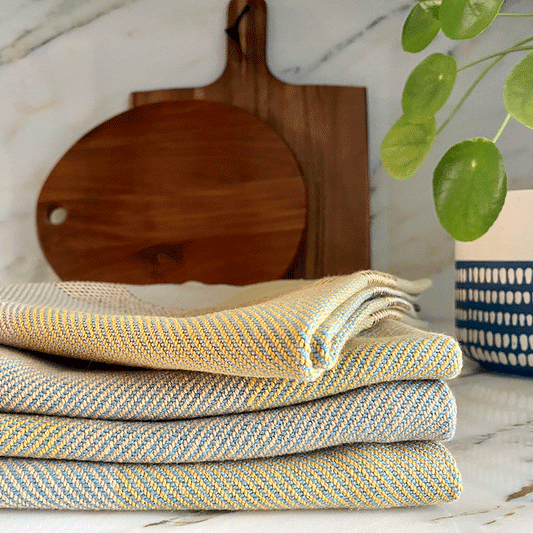 Maple & Duck Egg Studio Tea Towels – Set of 2
